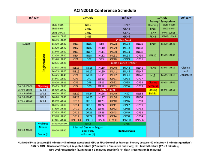 conference schedule 700